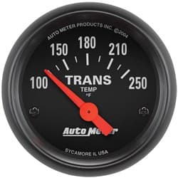 Z-SERIES 2-1/16" TRANS TEMP 100-250Â°F, SHORT SWEEP ELECT. AUTO METER - 2640