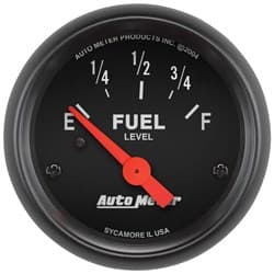 Z-SERIES 2-1/16" FUEL LEVEL 240-33 OHM, SHORT SWEEP ELECT. AUTO METER - 2643