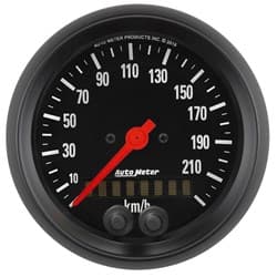 Z-SERIES 3-3/8" GPS SPEEDO 225KPH, INTERNAL GPS ANTENNA AUTO METER - 2680-M