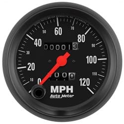 Z-SERIES 3-3/8" SPEEDO 120MPH MECHANICAL WITH TRIP METER AUTO METER - 2692