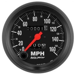 Z-SERIES 3-3/8" SPEEDO 160MPH MECHANICAL WITH TRIP METER AUTO METER - 2694