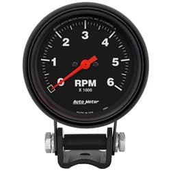 Z-SERIES 2-5/8" TACHO 6,000RPM WITH MOUNTING CUP AUTO METER - 2891