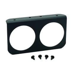 2-HOLE GAUGE PANEL BLACK SUIT 2-5/8 GAUGES AUTO METER - 3232