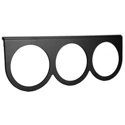 3-HOLE GAUGE PANEL BLACK SUIT 2-5/8 GAUGES AUTO METER - 3233