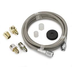 6-FT BRAIDED STAINLESS HOSE -3AN INCLUDES FITTINGS AUTO METER - 3236