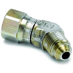 ELBOW, SWIVEL NUT 45` -4AN FOR NEW -4 BRAKE & N2O GAUGES AUTO METER - 3273