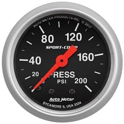 SPORT COMP 2-1/16" PRESSURE 200PSI, MECHANICAL, 10FT NYLON AUTOMETER / 3334