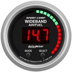 SPORT-COMP 2-1/16" AIR/FUEL WIDEBAND, LED & DIGITAL, PRO AUTO METER - 3378