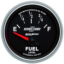 2-1/16 FUEL LEVEL, 240- 33 OH 2-1/16  SPORT-COMP II AUTO METER - 3616