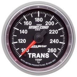 2-1/16 TRANS TEMP, 100- 260`F 2-1/16  SPORT-COMP II AUTO METER - 3657