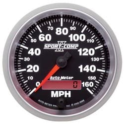 3-3/8 SPEEDO, 160 MPH, PROGRA 3-3/8  SPORT-COMP II AUTO METER - 3688