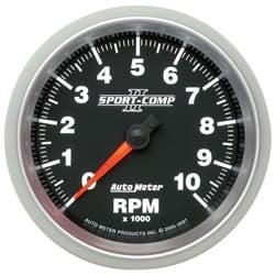 3-3/8 TACH,SPORT COMP II(DASH 3-3/8  10,000 RPM IN DASH AUTO METER - 3697
