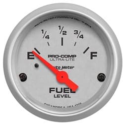 ULTRA-LITE 2-1/16" FUEL LEVEL 73-10 OHM LINEAR SHORT SWEEP AUTO METER - 4319