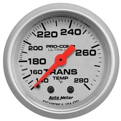 ULTRA-LITE 2-1/16" TRANS TEMP 140-280Â°F, FULL SWEEP MECH AUTO METER - 4351
