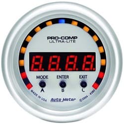 ULTRA-LITE 2-1/16" D-PIC G METER, LED & DIGITAL DISPLAY AUTO METER - 4380