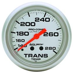 ULTRA-LITE 2-5/8" TRANS TEMP 140-280Â°F, MECHANICAL, 8FT AUTO METER - 4451