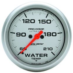 ULTRA-LITE 2-5/8" WATER TEMP 60-210Â°F, FULL SWEEP ELECTRIC AUTO METER - 4469
