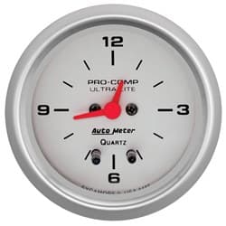 ULTRA-LITE 2-5/8" CLOCK QUARTZ ANALOGUE AUTO METER - 4485
