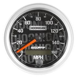 HOONIGAN 3-3/8" SPEEDOMETER ELECTRONIC, 160MPH, LCD ODO AUTO METER - 4488-09000