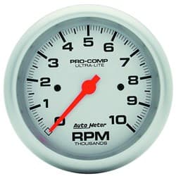 ULTRA-LITE 3-3/8" TACHO 10,000 IN DASH, 10,000RPM AUTO METER - 4497