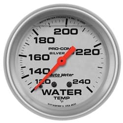 ULTRA-LITE 2-5/8" WATER TEMP 120-240Â°F, MECH LIQUID FILLED AUTO METER - 4632