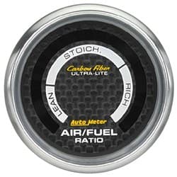 CARBON FIBRE 2-1/16 AIR / FUEL LEAN/RICH, ELECTRIC, LED STYLE AUTO METER - 4775