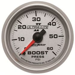 2-1/16 BOOST, 0-60 PSI, MECH 2-1/16 ULTRA-LITE II AUTO METER - 4905
