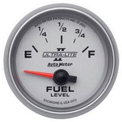 2-1/16 FUEL LEVEL, 0-90 OHMS, 2-1/16 ULTRA-LITE II AUTO METER - 4913