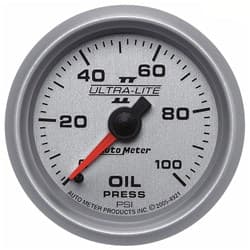 2-1/16 OIL PRESS, 0-100 PSI, 2-1/16 ULTRA-LITE II AUTO METER - 4921