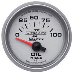 2-1/16 OIL PRESS, 0-100 PSI, 2-1/16 ULTRA-LITE II AUTO METER - 4927