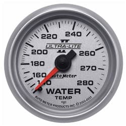 2-1/16 WATER TEMP, 140- 280`F 2-1/16 ULTRA-LITE II AUTO METER - 4931
