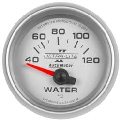 2-1/16" WATER TEMP 40-120'C ULTRA-LITE II, SS ELECTRIC AUTO METER - 4937-M