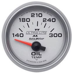 2-1/16 OIL TEMP, 140- 300`F, 2-1/16 ULTRA-LITE II AUTO METER - 4948