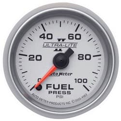 2-1/16 FUEL PRESS, 0- 100 PSI 2-1/16 ULTRA-LITE II AUTO METER - 4963
