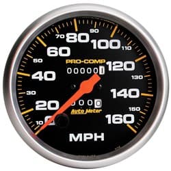 PRO-COMP 5" SPEEDOMETER 160MPH MECHANICAL, ODOMETER & TRIP AUTO METER - 5154
