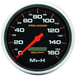 PRO-COMP 5" SPEEDOMETER 160MPH ELECTRIC PROGRAMMABLE AUTO METER - 5189