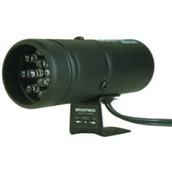SHIFT-LITE, 12 LIGHT BLACK HAS 12 LEDS, ADJ BRIGHTNESS AUTO METER - 5332
