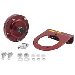 FUEL PRESSURE GAUGE ISOLATOR 0-15PSI, RED ANODIZED AUTO METER / 5376