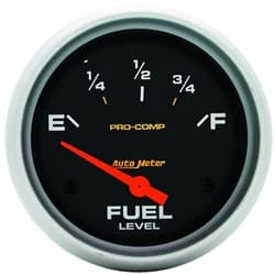 PRO-COMP 2-5/8" FUEL LEVEL 0-90 OHMS, SHORT SWEEP ELECT AUTO METER - 5415