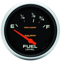 PRO-COMP 2-5/8" FUEL LEVEL 73-10 OHMS, SHORT SWEEP ELECT. AUTO METER - 5416