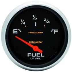 PRO-COMP 2-5/8" FUEL LEVEL 240-33 OHMS, SHORT SWEEP ELECT AUTO METER - 5417
