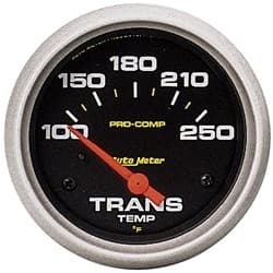 PRO-COMP 2-5/8" TRANS TEMP 100-250Â°F, SHORT SWEEP ELECT. AUTO METER - 5457