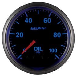 ELITE 2-1/16" OIL PRESSURE 0-100PSI, FULL SWEEP ELECTRIC AUTO METER - 5652