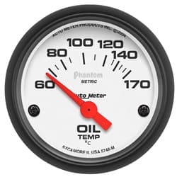 PHANTOM 2-1/16" OIL TEMP 60-150Â°C, SHORT SWEEP ELECT. AUTO METER - 5748-M