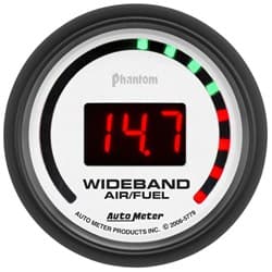 PHANTOM 2-1/16" AIR/FUEL RATIO WIDEBAND, LED & DIGITAL AUTO METER - 5579