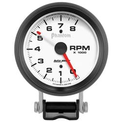 PHANTOM 3-3/4" TACHO 8,000 RPM PEDESTAL MOUNT, ADJ. POINTER AUTO METER - 5780