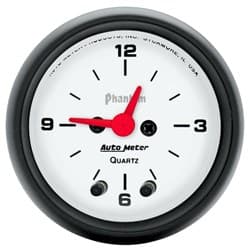 PHANTOM 2-1/16" ANALOGUE CLOCK QUARTZ MOVEMENT W/ SECOND HAND AUTO METER - 5785