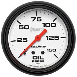 PHANTOM 2-5/8" OIL PRESSURE 0-150PSI, MECHANICAL, 6FT AUTO METER - 5823