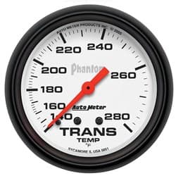 PHANTOM 2-5/8" TRANS TEMP 140-280Â°F, MECHANICAL, 8FT AUTO METER - 5851