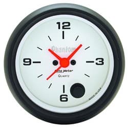 PHANTOM 2-5/8" ANALOGUE CLOCK QUARTZ WITH SECOND HAND AUTO METER - 5885